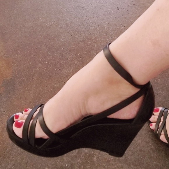 Black Coach platform Wedge - Picture 2 of 7